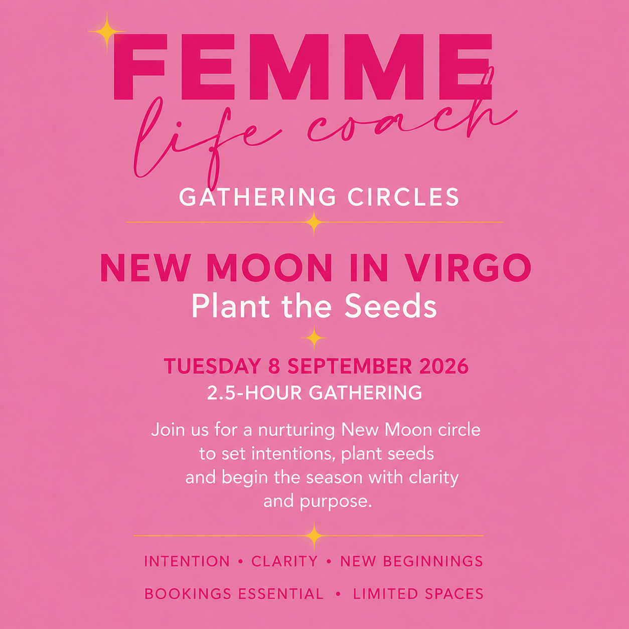 New Moon in Virgo - Plant the Seeds