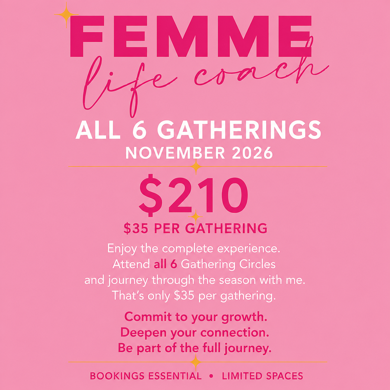 November 2026 - All 6 Gatherings